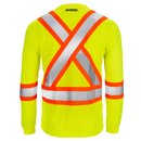 Hi-Vis X-Back Reflective Two-Tone Safety Long Sleeve Shirt