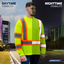 Hi-Vis Reflective Two-Tone Long Sleeve Safety Shirt
