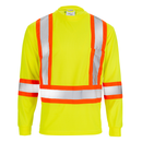 Hi-Vis Reflective Two-Tone Long Sleeve Safety Shirt