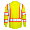 Hi-Vis Reflective Two-Tone Long Sleeve Safety Shirt