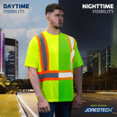 Hi-Vis X-Back Reflective Two-Tone Safety Pocket Shirt