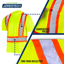 Hi-Vis X-Back Reflective Two-Tone Safety Pocket Shirt
