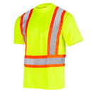 Hi-Vis X-Back Reflective Two-Tone Safety Pocket Shirt