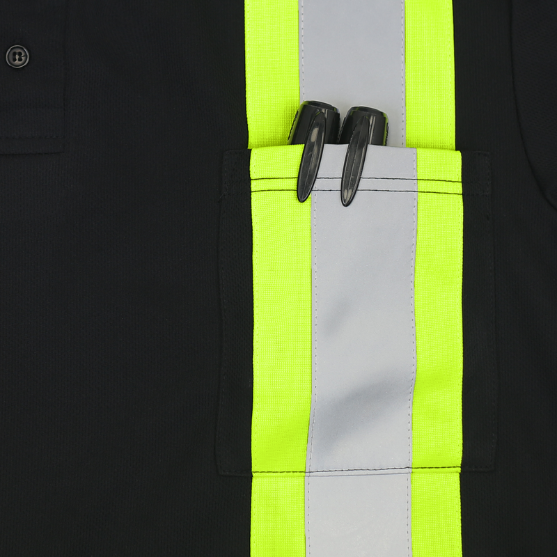 Hi-Vis Reflective Two-Tone Safety Polo Shirt