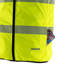 Hi Vis Reversible Insulated Safety Vest with Reflective Thermal Transfer Strips