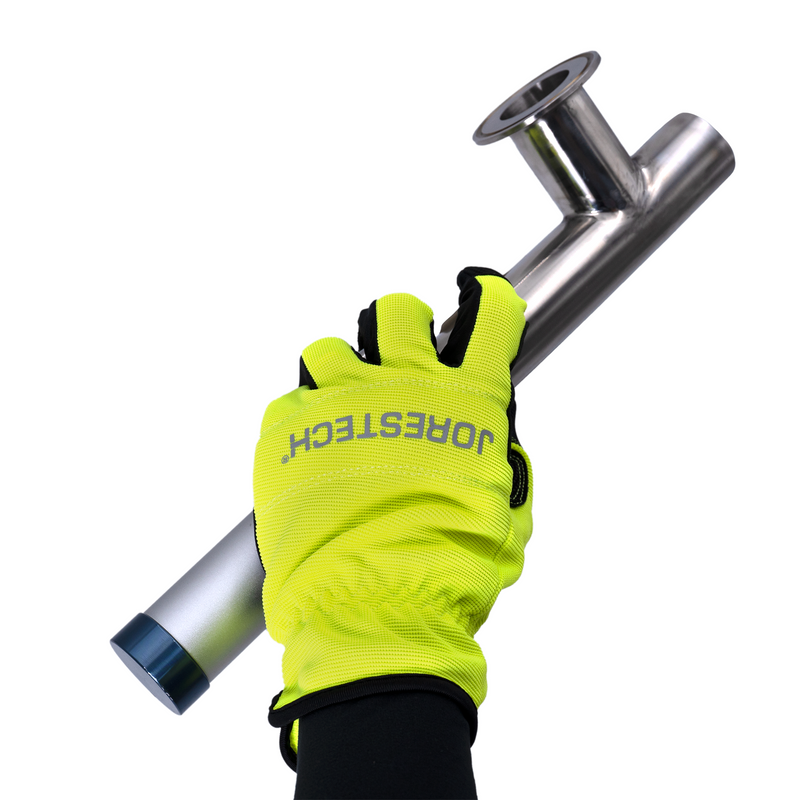 Hi-Vis Touchscreen Safety Work Gloves with Fleece Lining