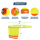 Hi-Vis Two-Tone Sun Shield for Cap Style Hard Hat