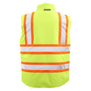 Hi-Vis Two Tone Reversible Insulated Safety Vest with Reflective Strips