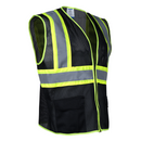Hi-Vis Two Toned Mesh Safety Vest with 2” Reflective Strips and Pockets