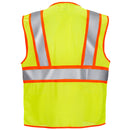 Hi-Vis Two Toned Mesh Safety Vest with 2” Reflective Strips and Pockets