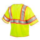 Hi-Vis Two Toned Mesh Sleeved Safety Vest with 2” Reflective Strips and Pockets