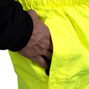 Hi-Vis Yellow/Black Rain Pants with Reflective Strips