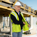 Hi-Vis Yellow Mesh Tearaway Safety Vest with 2” Reflective Strips and Pocket