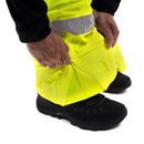 Hi-Vis Yellow Rain Pants with Reflective Strips