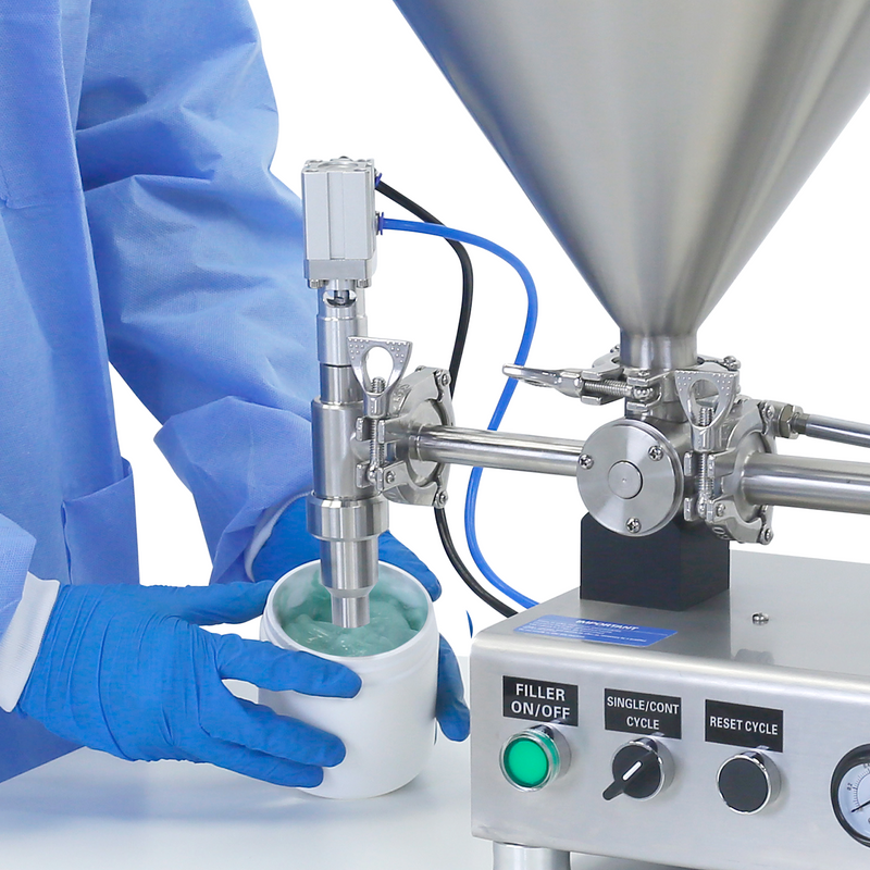 High Viscosity Tabletop Paste Piston Filler - 316 SS – 500ml