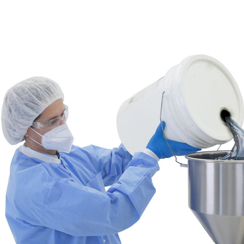 High Viscosity Tabletop Paste Piston Filler with Ball Valve - 316 SS – 5000ml