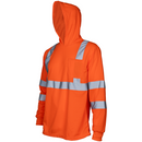 High Visibility Long Sleeve Safety Shirt With Reflective Strips and Hoodie