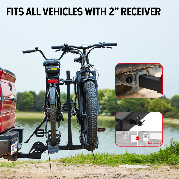 Young Electric Racks Young Electric MATE R Foldable Hitch Bike Rack | 2’’ Receiver, 200 LBS