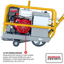 10" Early Entry Green Concrete Saw with 13 HP Honda GX390 Engine