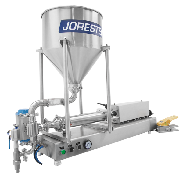 High Viscosity Tabletop Paste Piston Filler with Ball Valve - 316 SS – 1000ml