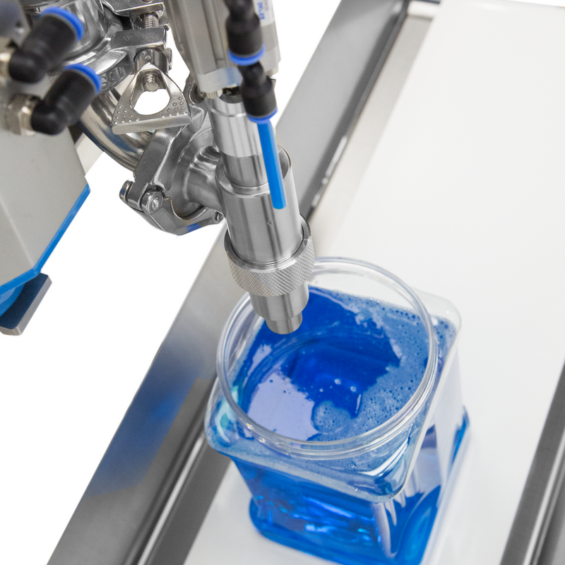 High Viscosity Tabletop Paste Piston Filler with Ball Valve - 316 SS – 1000ml