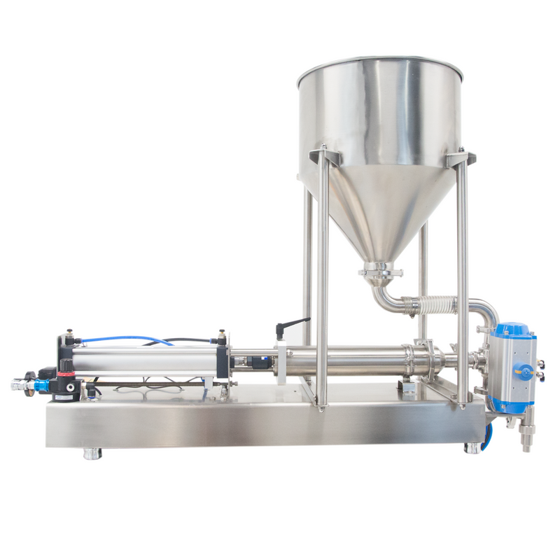 High Viscosity Tabletop Paste Piston Filler with Ball Valve - 316 SS – 1000ml