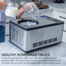 Whynter 2.1 Quart Automatic Ice Cream & Yogurt Maker with Built-In Compressor | ICM-220SSY