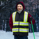 Hi-Vis Two Tone Reversible Insulated Safety Vest with Reflective Strips