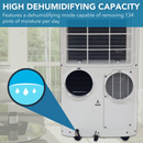 Whynter 14,000 BTU Wi-Fi Dual Hose Portable Air Conditioner, Dehumidifier & Fan | ARC-147WF