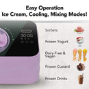 Whynter 0.8 Quart Compact Automatic Ice Cream Maker with Built-In Compressor | ICM-080-LH