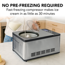 Whynter 2.1 Quart Automatic Ice Cream Maker with Built-In Compressor | ICM-200LS