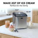 Whynter 2.1 Quart Automatic Ice Cream Maker with Built-In Compressor | ICM-201SB