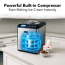 Whynter 2.1 Quart Automatic Ice Cream Maker with Built-In Compressor | ICM-201SB