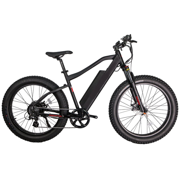 GlareWheel EB-PR 26" Fat Tire Electric Mountain Bicycle - Black