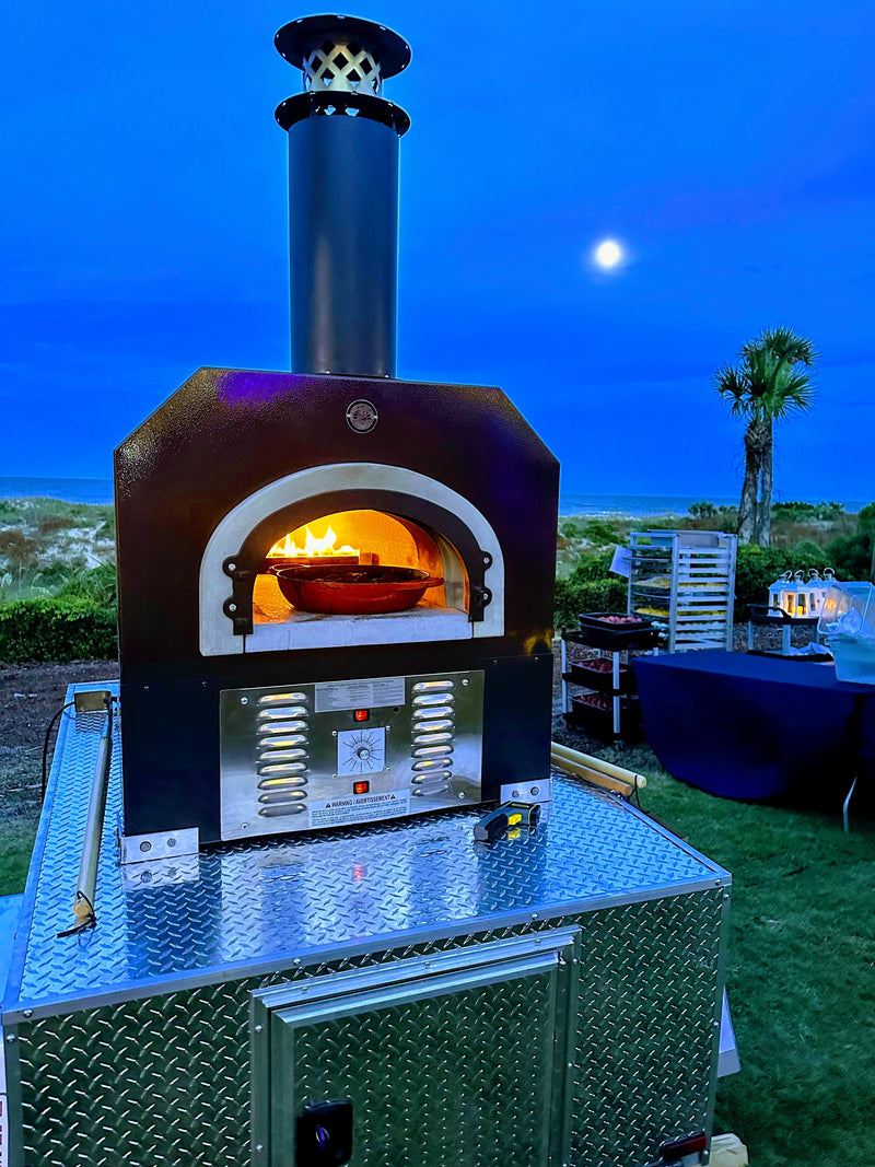 Chicago Brick Oven - CBO 750 Tailgater | Wood Fired Pizza Oven Trailer | 38" X 28" cooking surface | 2-3 - 10" pizzas at a time | 50-60 pizzas an hour
