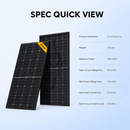 BougeRV 300 Watt N-Type Rigid Bifacial 16BB Mono Solar Panel