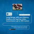 Extensor HDMI 4K Balun sobre cable de fibra óptica, HDR10, ARC y RS-232 hasta 40 km: de uno a muchos (transmisor y receptores se venden por separado) 