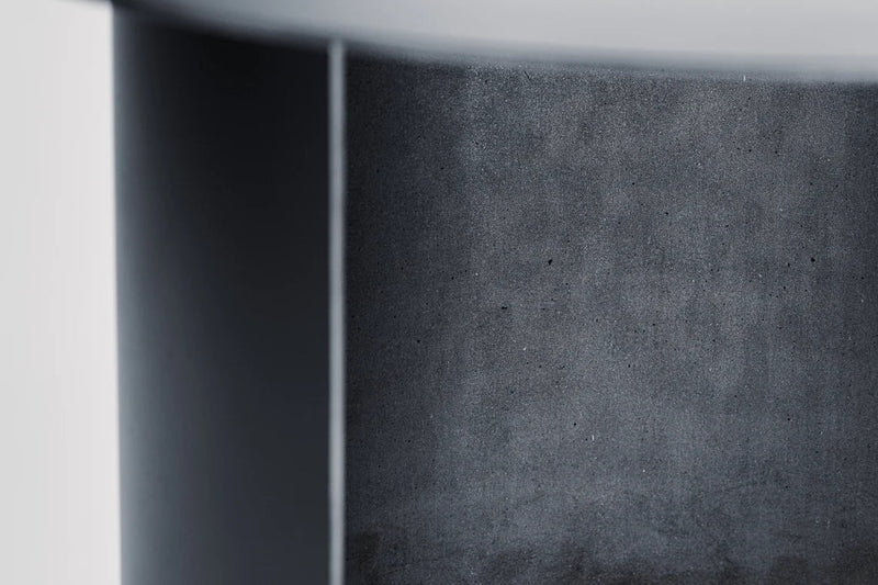 Industrial Round Low Side Metal Table/Minimal Design