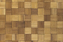 Iroko Madlen Mesh-mounted Wood Mosaic Wall Tile - Livfloors Collection