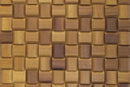 Iroko Pyramid Mesh-mounted Wood Mosaic Wall Tile - Livfloors Collection
