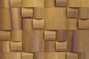 Iroko Pattern Straw Mesh-mounted Wood Mosaic Wall Tile - Livfloors Collection