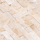 Ivory Ledger 3D Panel 6"x24" Natural Travertine Wall Tile - Full Truckload