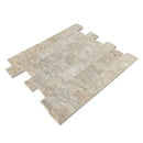 Ivory Light 4"xFree Length Split-face Natural Travertine Wall Tile - Livfloors Collection