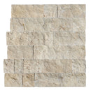 Ivory Light 6"xFree Length Split-face Natural Travertine Wall Tile - Livfloors Collection