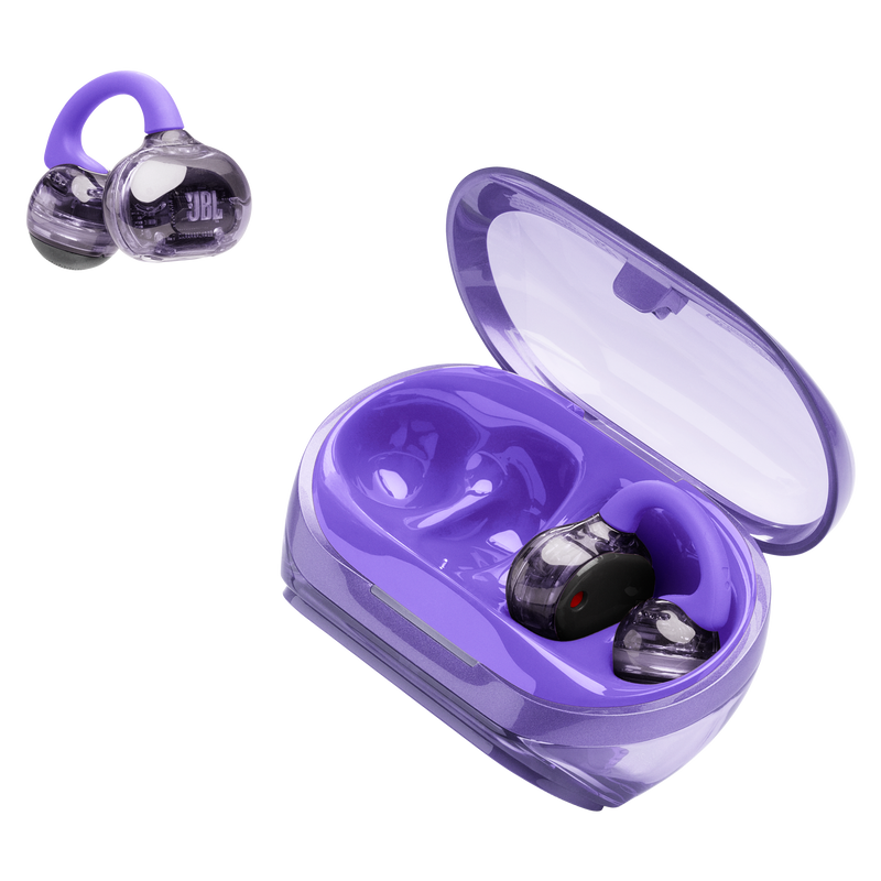 Jbl - Soundgear Clips Open Ear Wireless Headphones - Purple