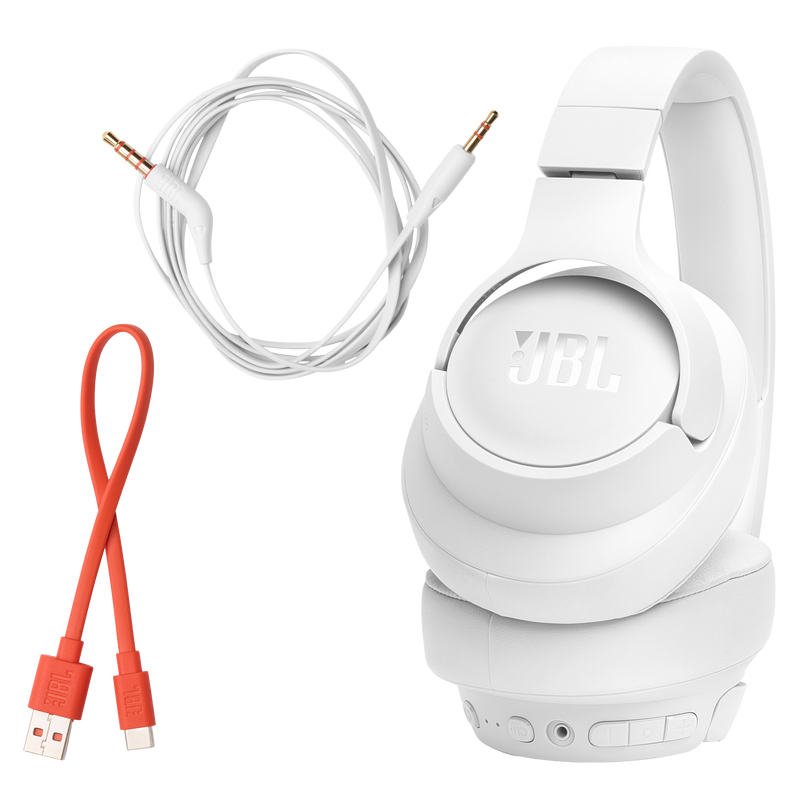 Jbl - Tune 770nc Wireless Over Ear Bluetooth Headphones - White