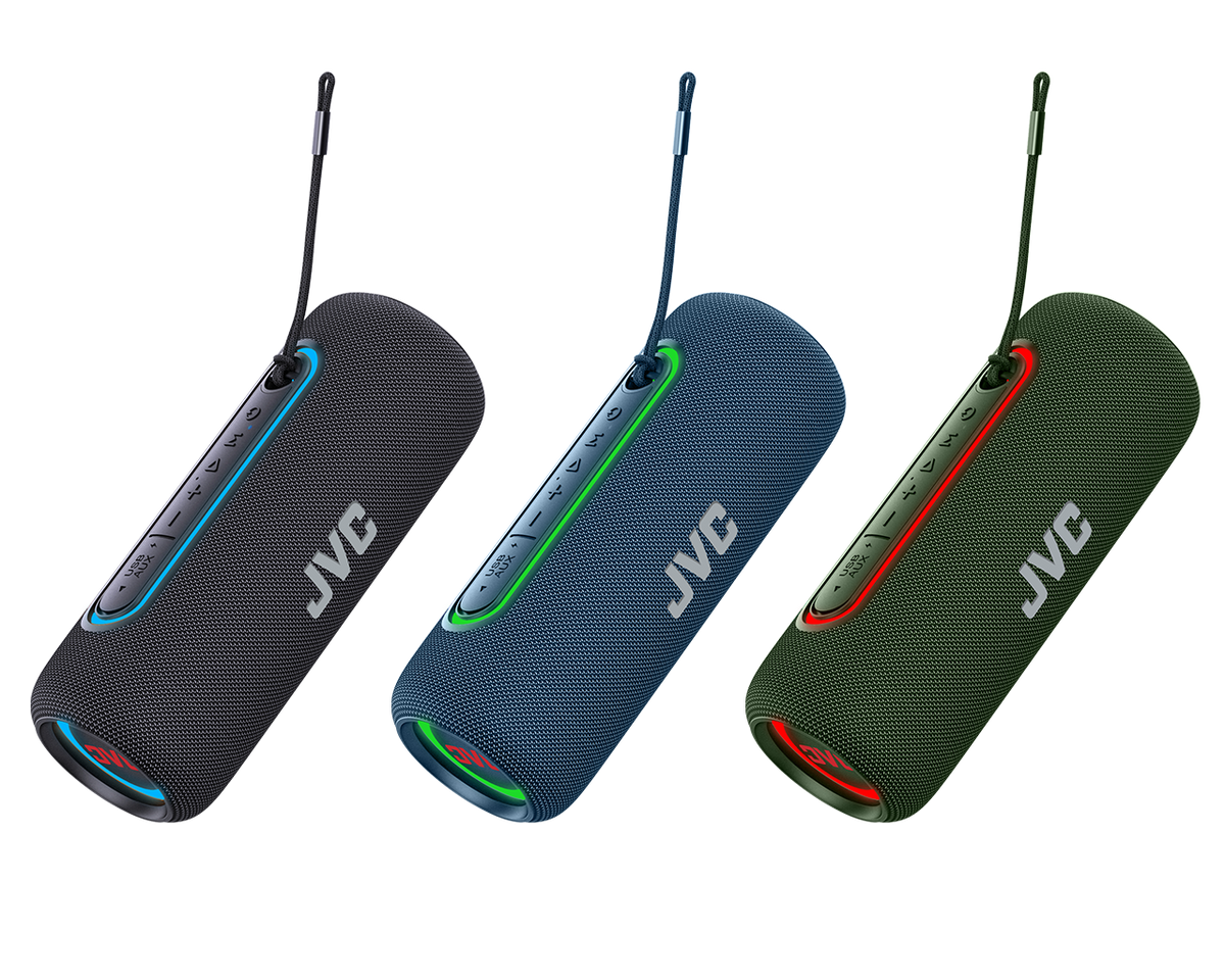 JVC Illuminated Portable Wireless Speaker with 20W max outputs JVC Illuminated Portable Wireless Speaker with 20W max outputs