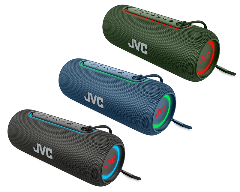 JVC Illuminated Portable Wireless Speaker with 20W max outputs