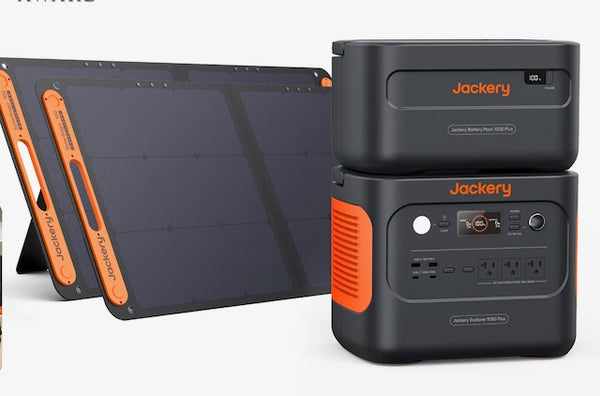 JackerySolar Generator 1000 Plus Kit (2.5kWh + SolarSaga 100 x 2) / Wellbots