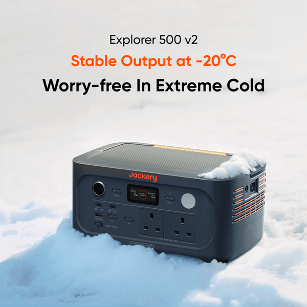 Jackery Explorer 500 V2 + 100W SolarSaga Solar Panel | Wellbots